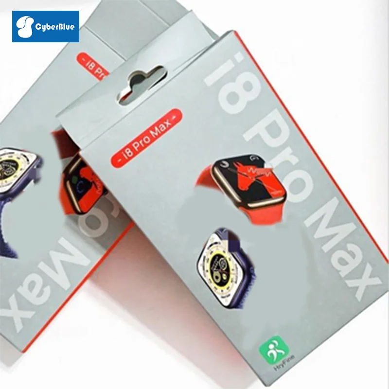 Cyberblue I8 Pro Max Ip 67 Waterproof Smart Watch Fashion Answer Call Interactive Music Attemper Smart Watch