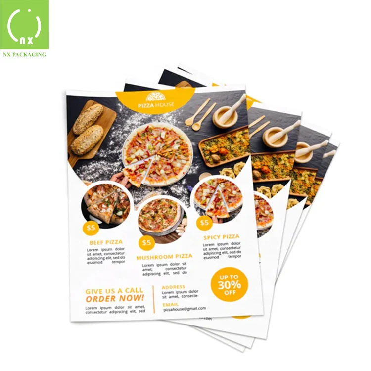 Custom Design Business Promotional Flyer Brochure Advertising Brochure Leaflet Printing Booklet