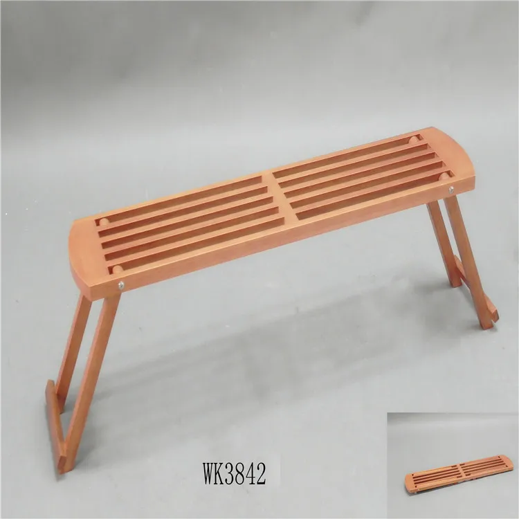 JB Antique Portable Wood Long Folding Furniture Chairs