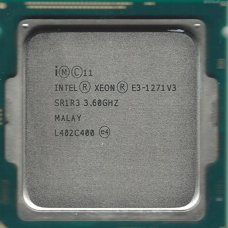 Для Intel Xeon E3-1271 v3 (кэш-память 8м, 3,60 ГГц) LGA1150