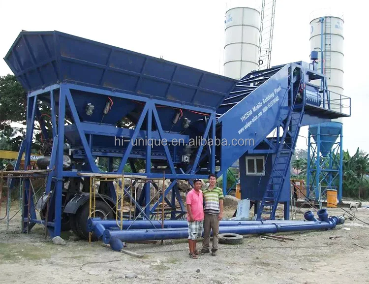 Factory price fully automatic portable YHZS60 60M3/h concrete batching plant for sale