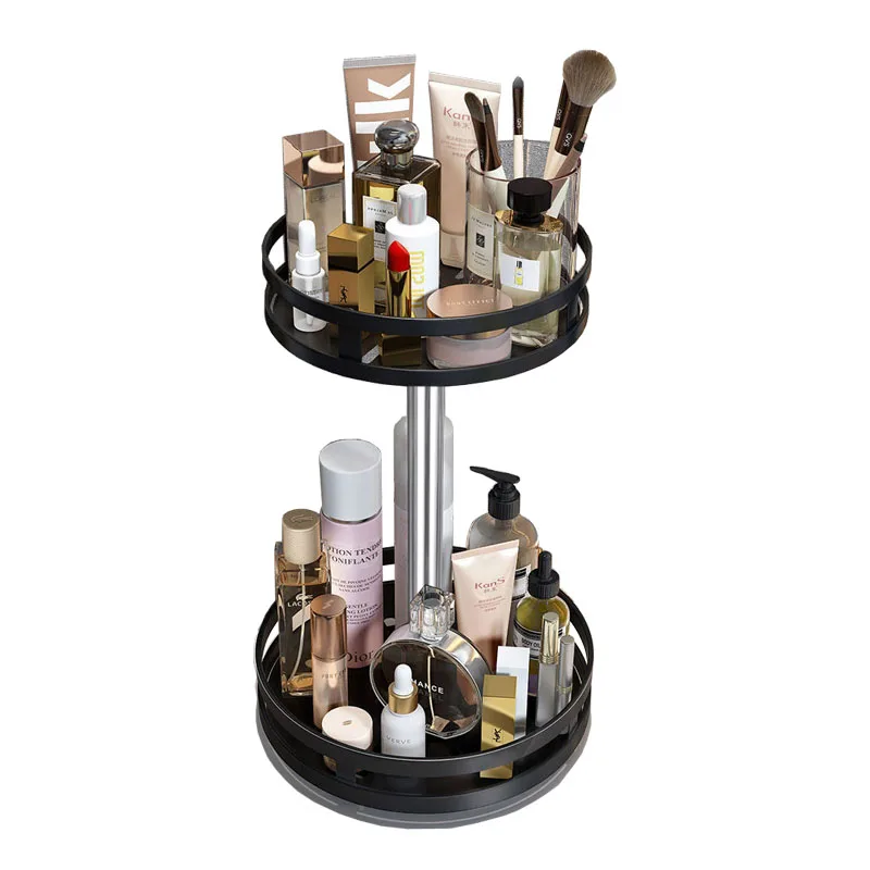 
New Design Stainless Steel Kithcen 2 Tier Lazy Susan Spice Rack Organizer for Cabinet 