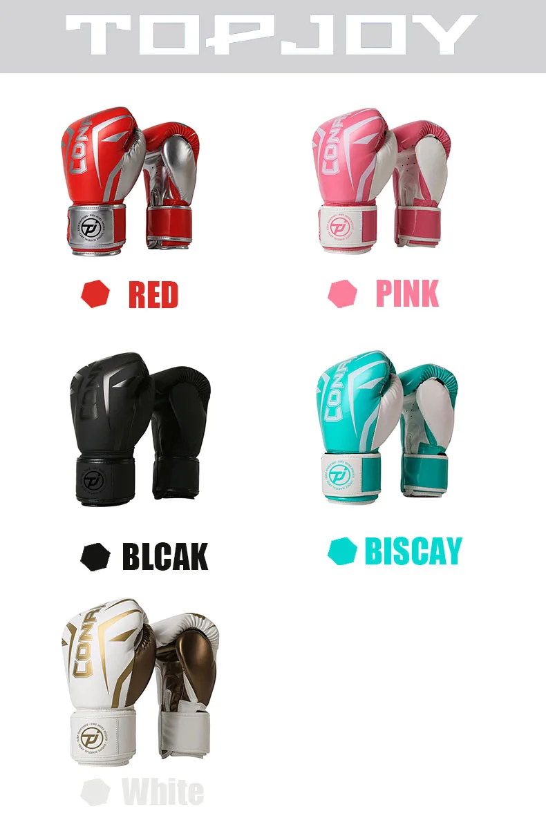 Wear Resistant Custom Color Leather Black 12oz Custom Logo Boxing Training Gloves