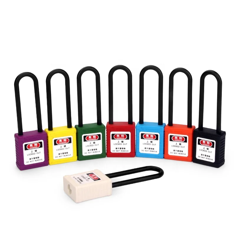 BOZZYS OEM manufacturer Non-conductive Insulated safety padlocks with Master Keyed for Industrial lockout-tagout