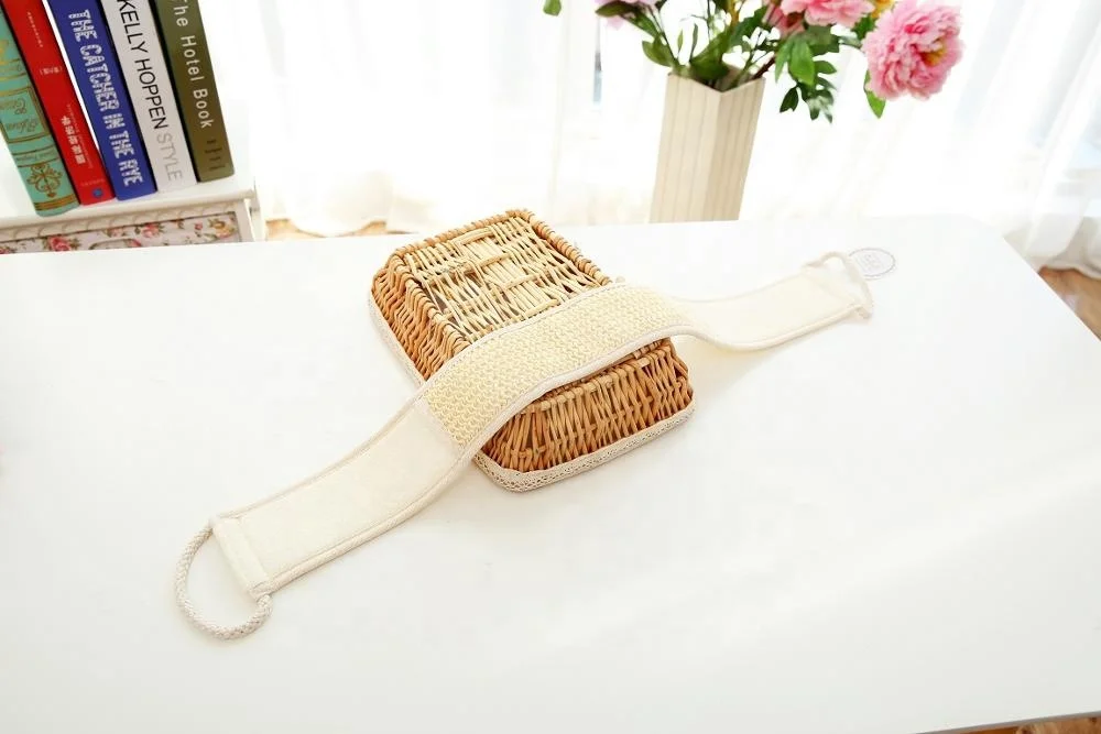 Отшелушивающий скребок для спины, сизальный скребок для душа, щетка для тела, скребок