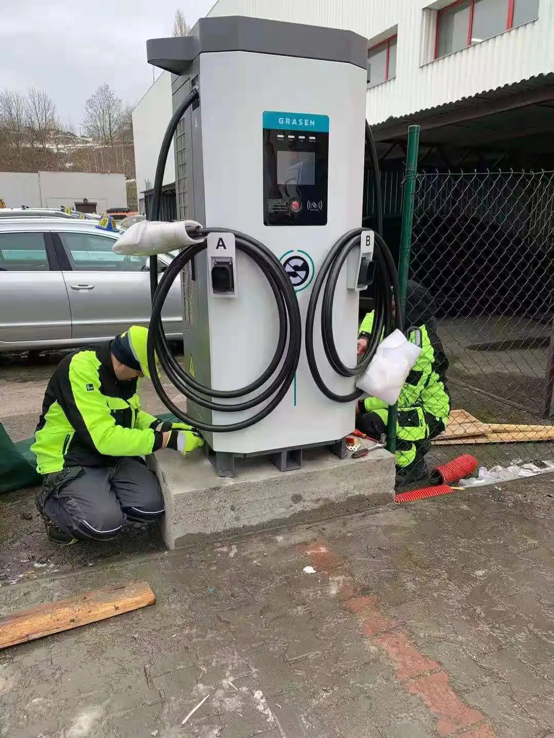 Горячая Распродажа dc ev зарядная станция chademo ccs 60 кВт электрическое автомобильное зарядное устройство ocpp быстрое с выходным напряжением 1000