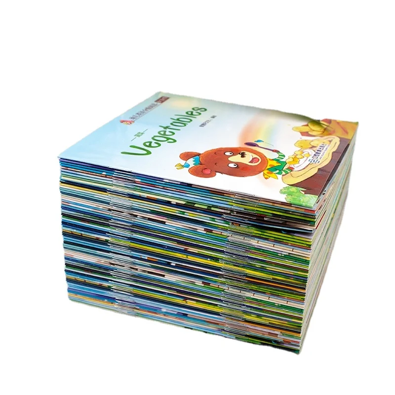 Softcover children book printing learning English words kids story book customized your design books for kid