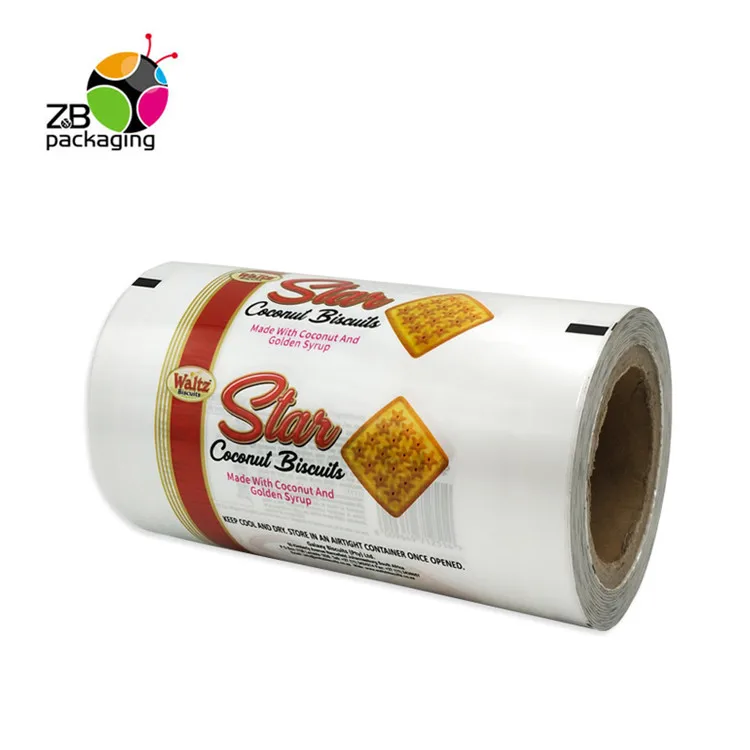 
Accept printing logo cookie bags stretch auto packaging plastic film roll 