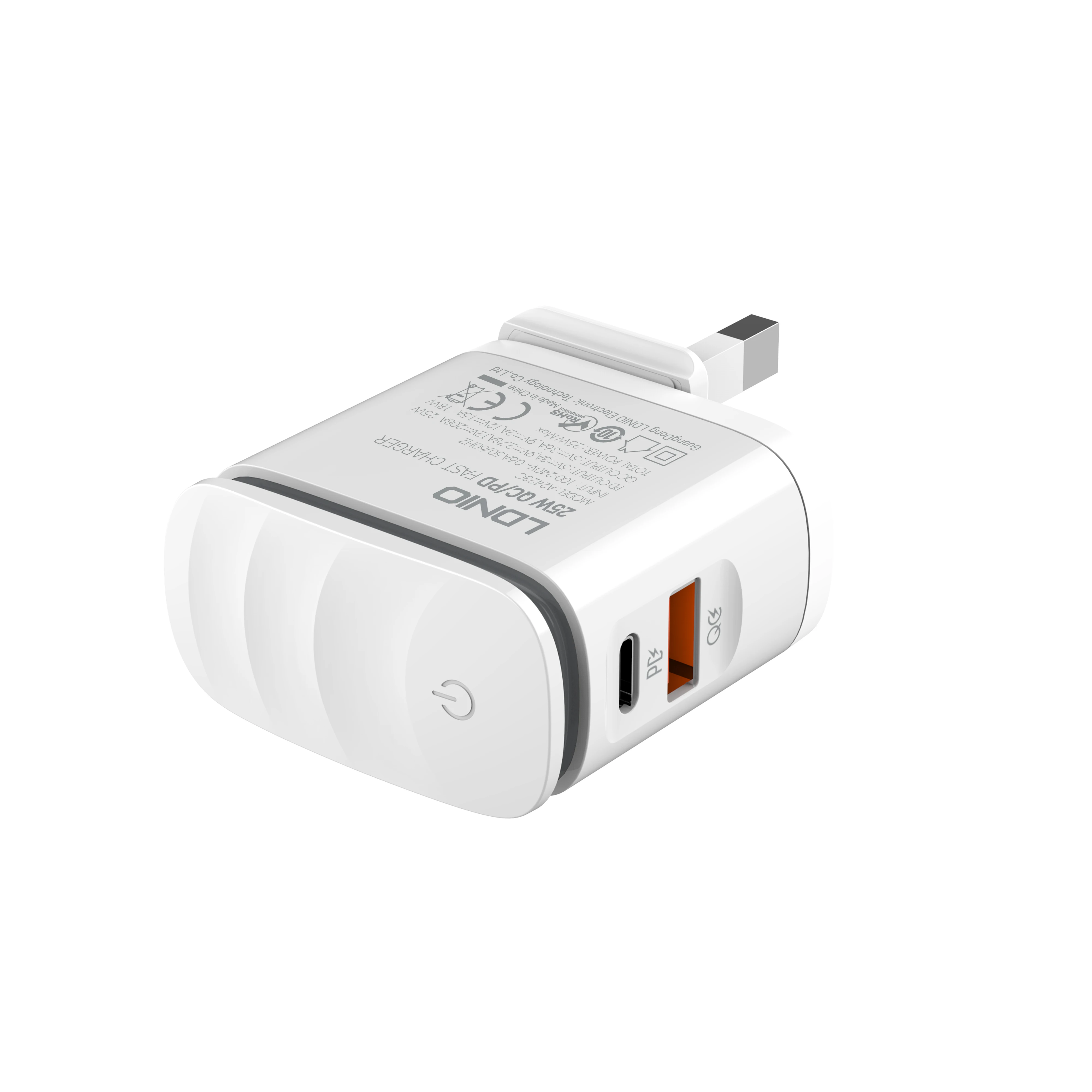 LDNIO New Type A2423C Hot Sale Wholesale Charger PD25W QC3.0 UK/US/AU  LED Lamp & Fast Charger