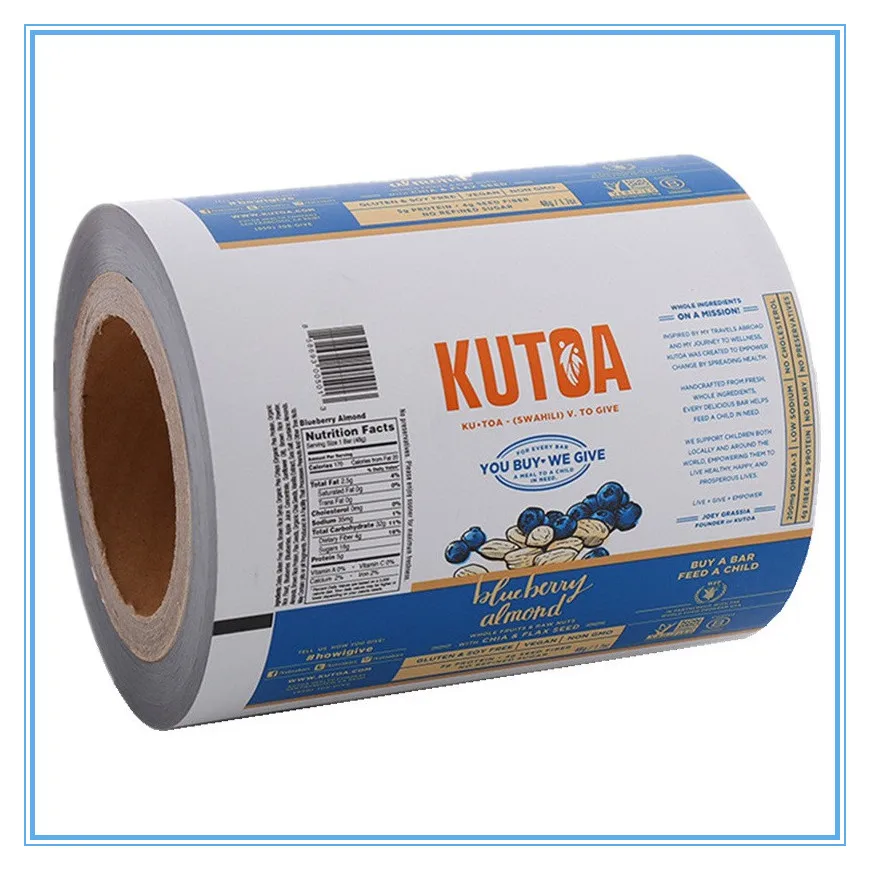 Flexible printing food grade laminated packaging film roll