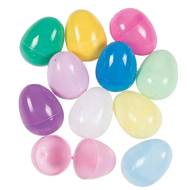 Fillable Easter Eggs Colorful Bright Plastic Easter Eggs Perfect for Easter Hunt Surprise Egg