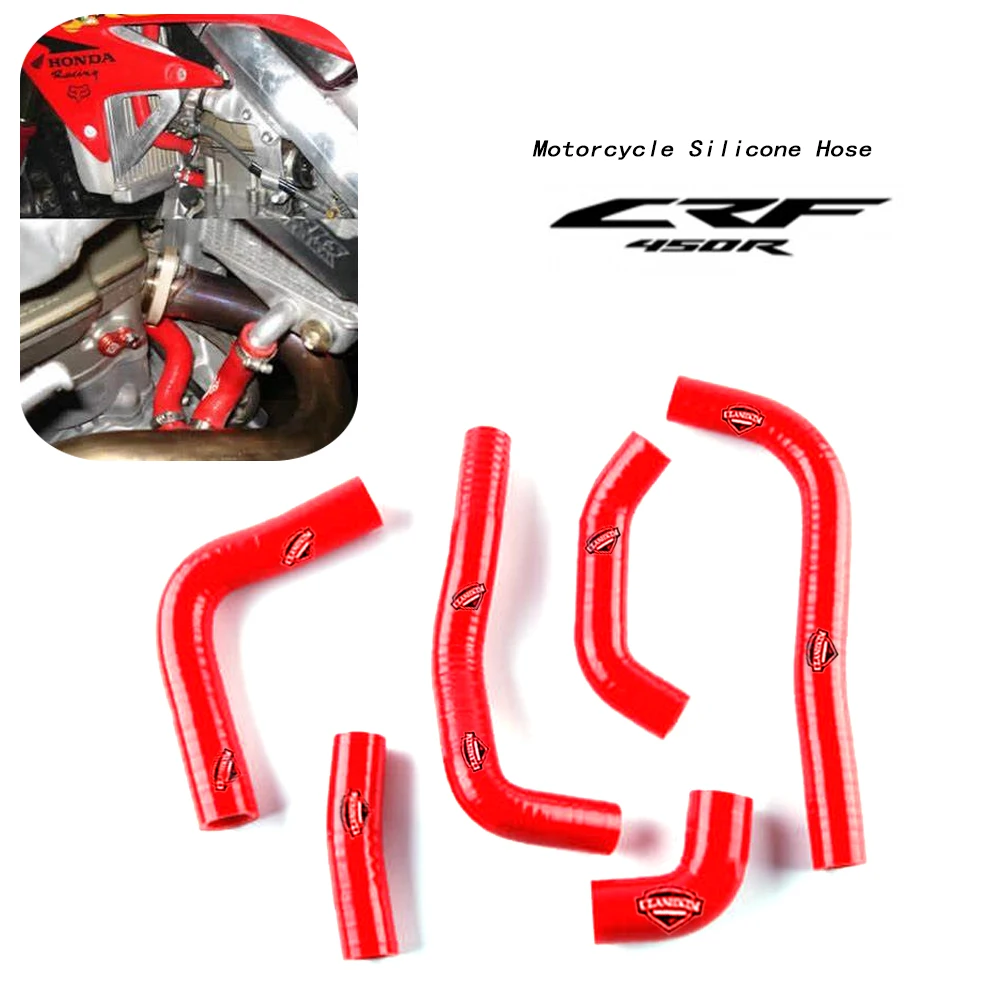 Силиконовый шланг охлаждающей жидкости для мотоцикла HONDA CRF450R 2002-2004 CRF 450R силиконовый комплект