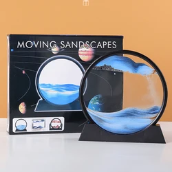 High-end Light Luxury Magic Sand Art Quicksand Painting Hourglass 3d Deep Sea Sandscape Quicksand Painting For Home Decor