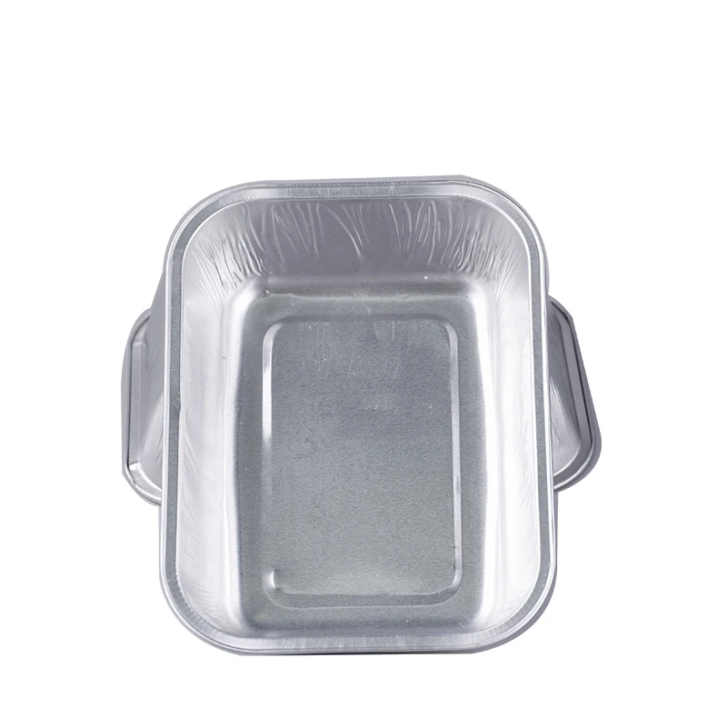 135 x 102 x 38mm Custom Logo Inflight Catering Food Containers Disposable Aluminum Foil Airline Food Tablewares