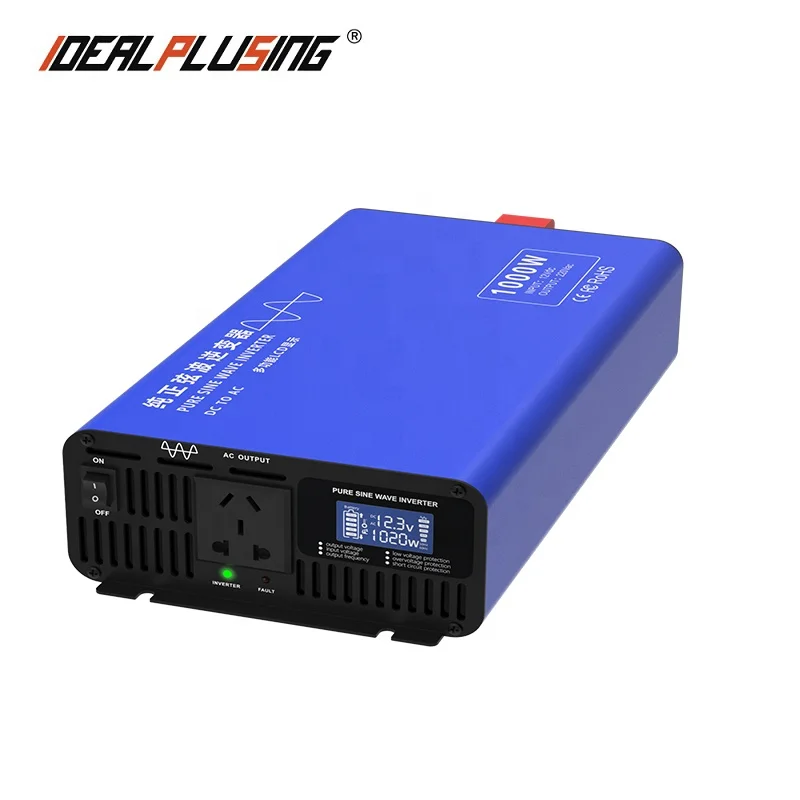  Фабрика 1000W солнечный инвертор 12В/24В/48В 60В 72В постоянного тока ac Чистая Синусоидальная волна инвертирующий усилитель мощности