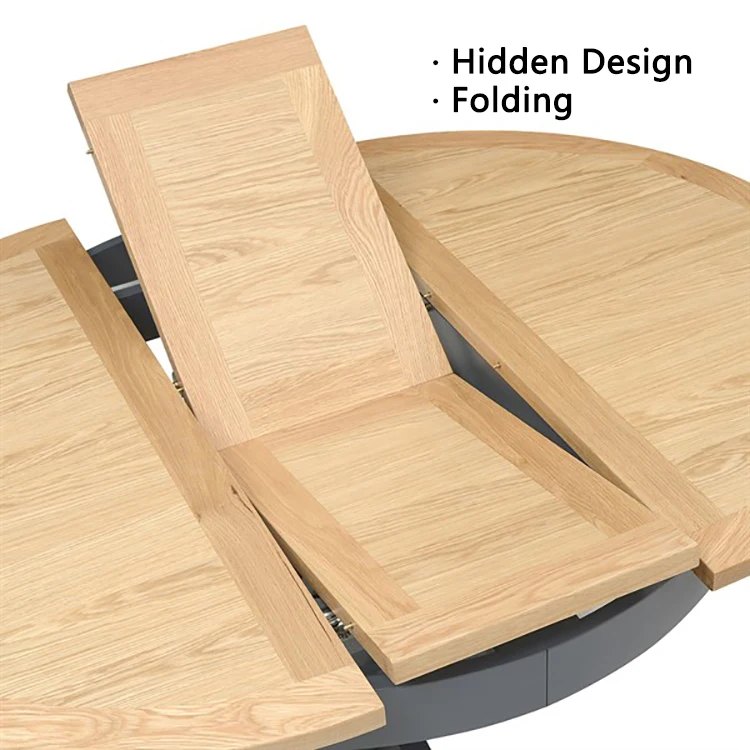 Современные кухонные столовые наборы деревянные обеденные столы 110 см 145 см круглый выдвижной обеденный стол