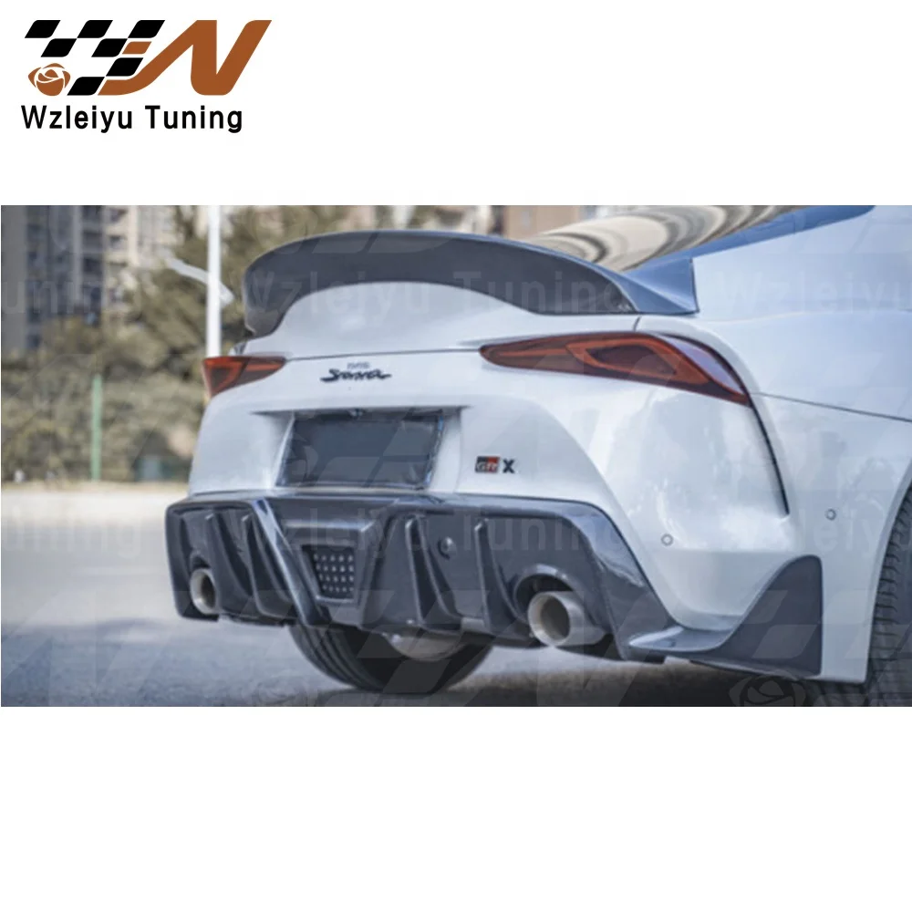 New Style Real Carbon Fiber Rear Trunk Lid Spoiler Wing Fit For Toyota GR Supra A90 A91 20-22 High Quality Fitment