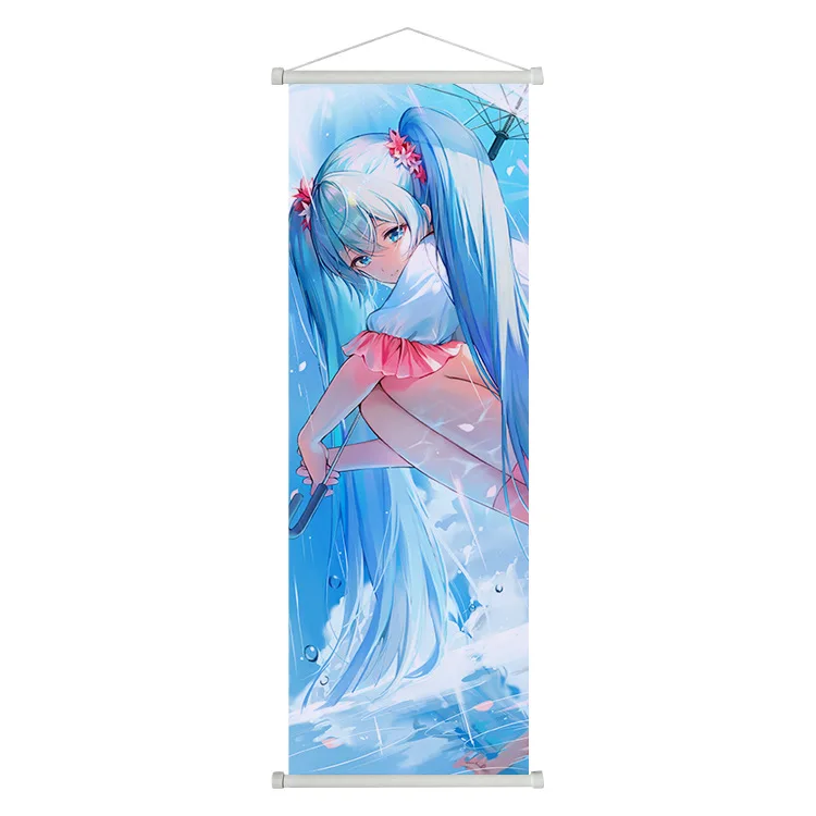 Full Color Printing Custom Wall Scrolls Banner Anime Hanging Scroll Indoor Outdoor Anime Hanging Poster With Custom Wholesale
