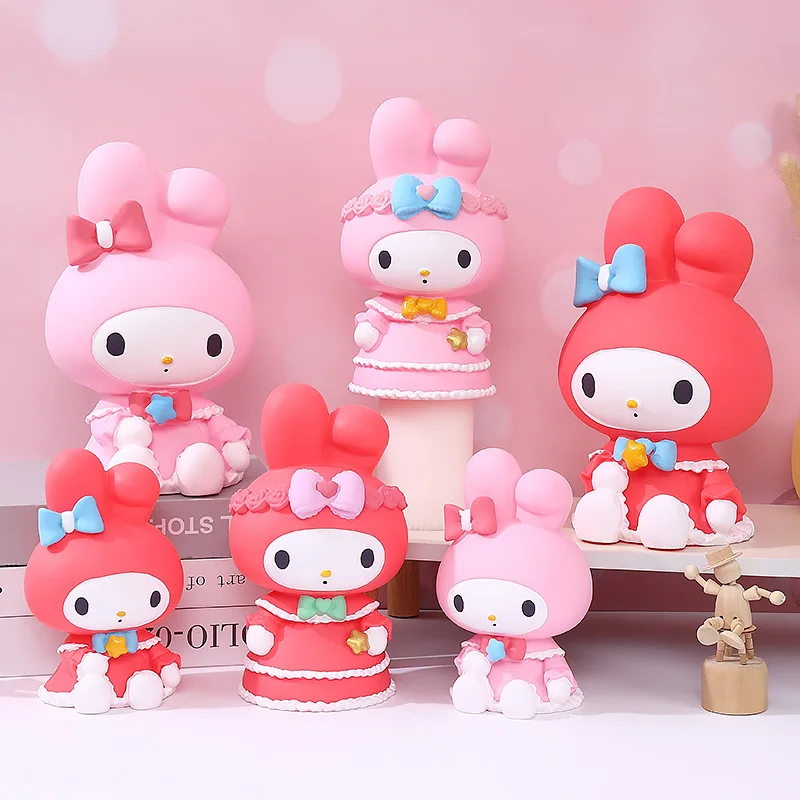 Large Capacity  Lori Kuromi Melody Piggy Bank Vinyl Money Saving Box Decorative Ornaments Birthday Gift