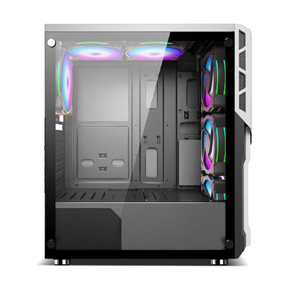 Полный башня стеклянные панели блок питания ATX M-ATX мини-itx водяное охлаждение башни чехол