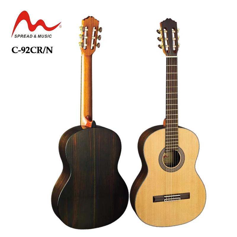 Hi-gloss 39 inch classical guitar Spruce plywood high end classical guitar