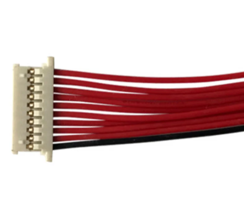 Factory Custom 10Pin ultra-thin 1.25mm gold-plated terminal cable Battery cable Aviation harness