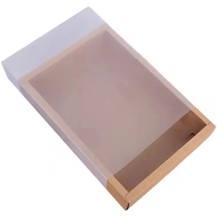 Factory kraft paper box logo printed packaging boxes with plastic cover for soap