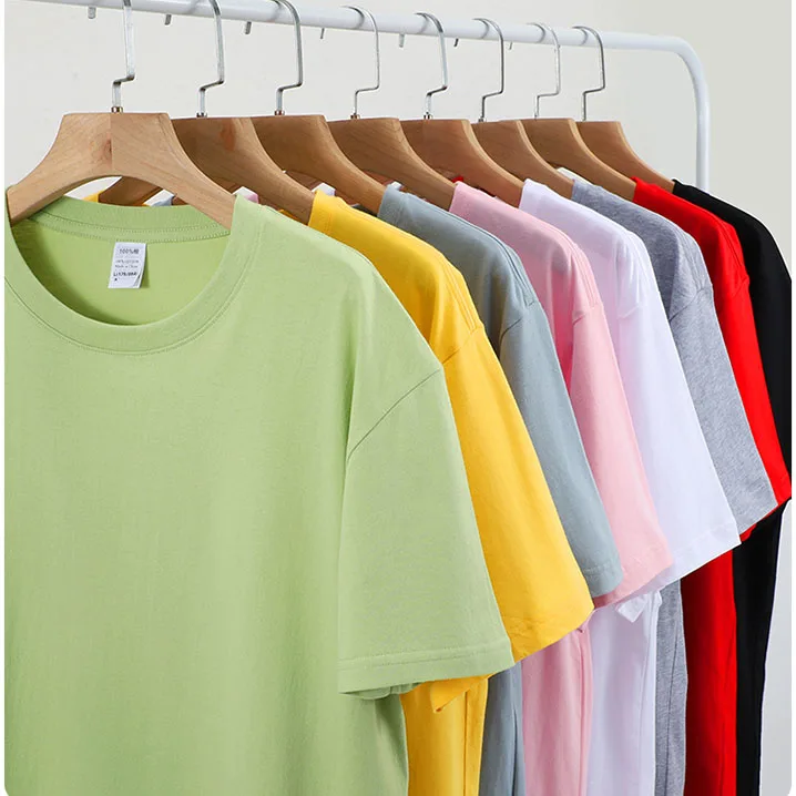 High Quality Custom Tee Shirt Blank T Shirt Round Neck Short Sleeve Printing 100% Cotton for Men T-shirt Sublimation Blanks