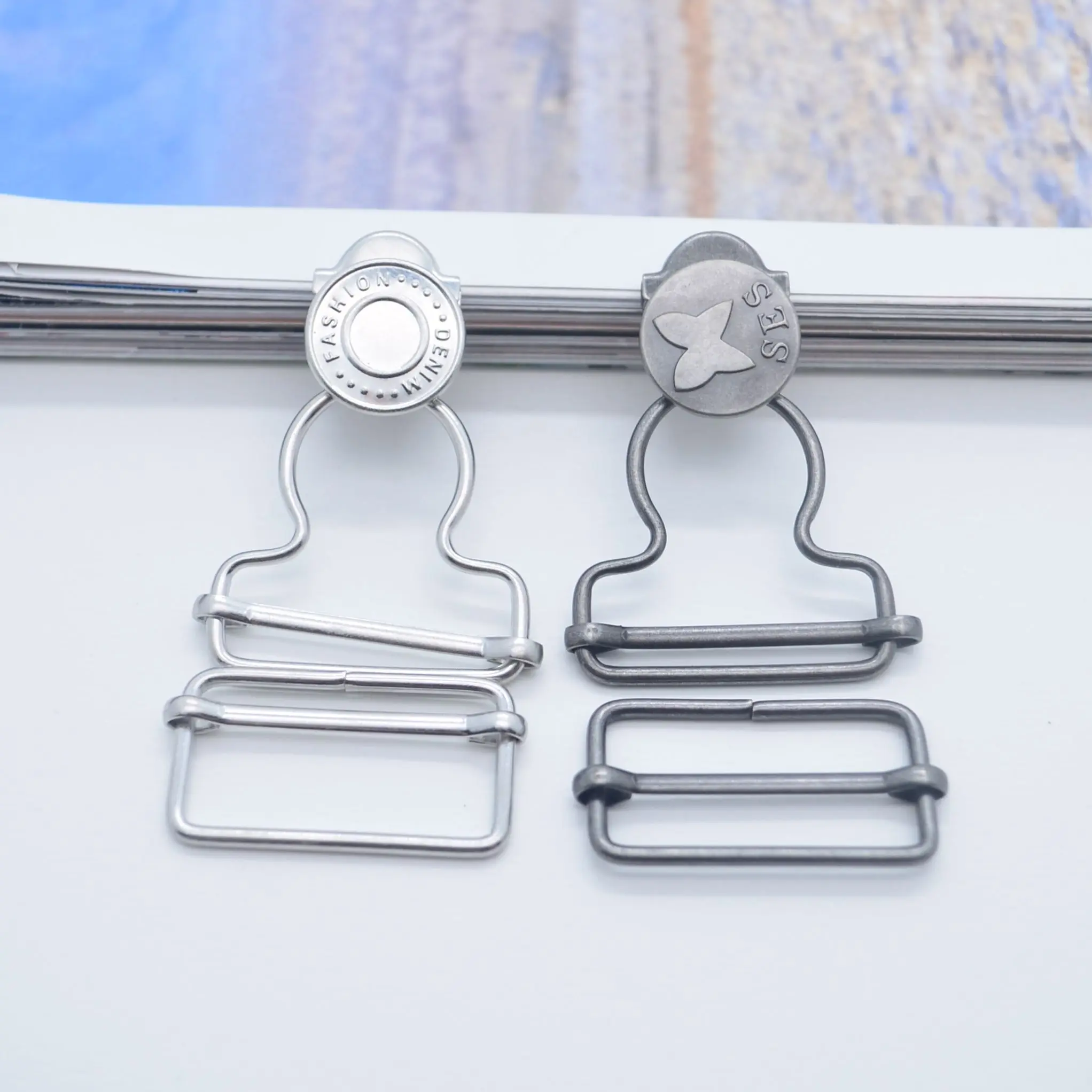 Design Your Own Private Plating Custom Metal Logo Brand Name Plate Metal Buckles Belt Men  Belt Buckle