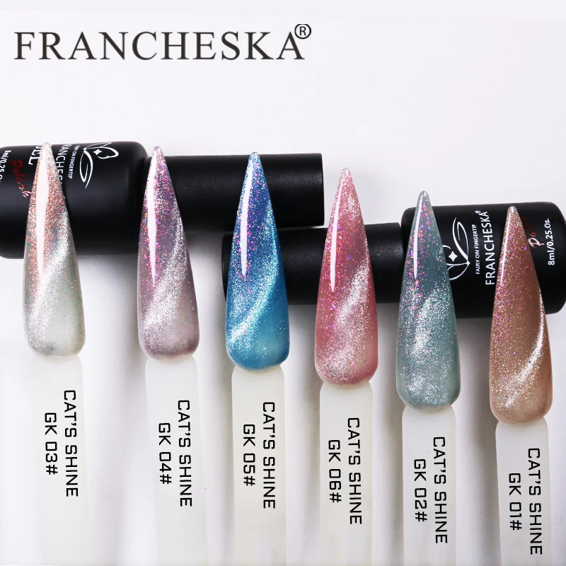 Free Samples Factory Wholesale High Quality UV Gel 8D Galaxy Cat Eyes Gel Polish