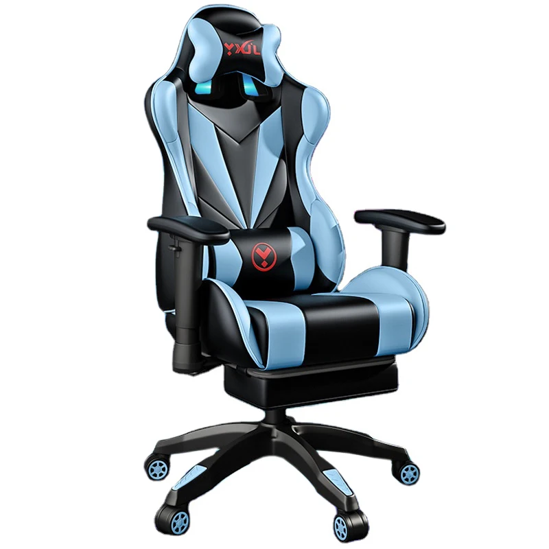 Высококачественное Дешевое кожаное компьютерное игровое кресло silla gamer, Гоночное вращающееся удобное массажное игровое кресло с подставкой для ног