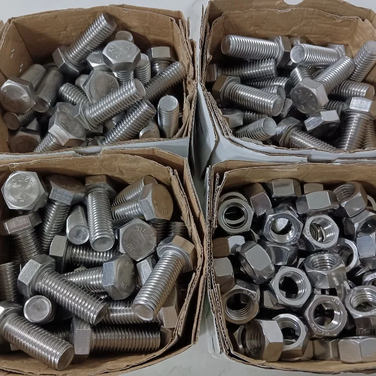 NXF DIN ISO UNI ASME стандарт S32205 дуплекс UNS S31803 M6-M36 крепеж из нержавеющей стали шестигранный болт