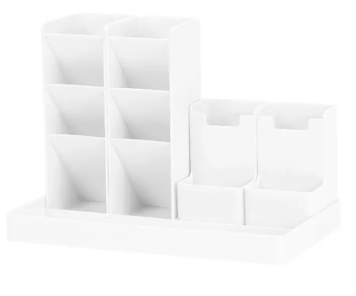 Large Capacity Desk Pen Holder Pencil Makeup Storage Box Desktop Organizer Stand Case School Office Stationery