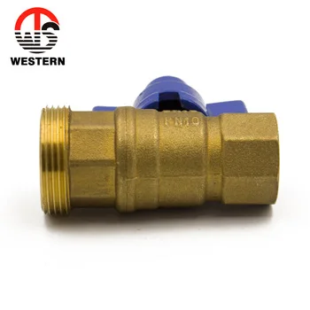 1/2 to 2 inch Lockable brass water meter ball valve