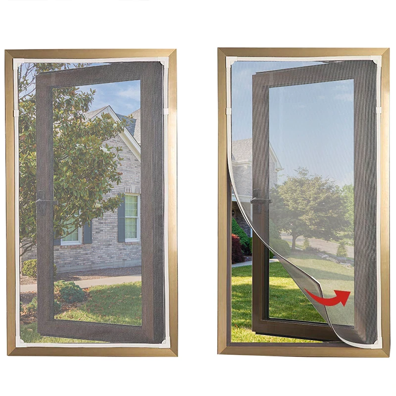 White anti mosquito magnetic door 1pc diy insect fly bug mosquito door window net mesh screen curtain protector flyscreen