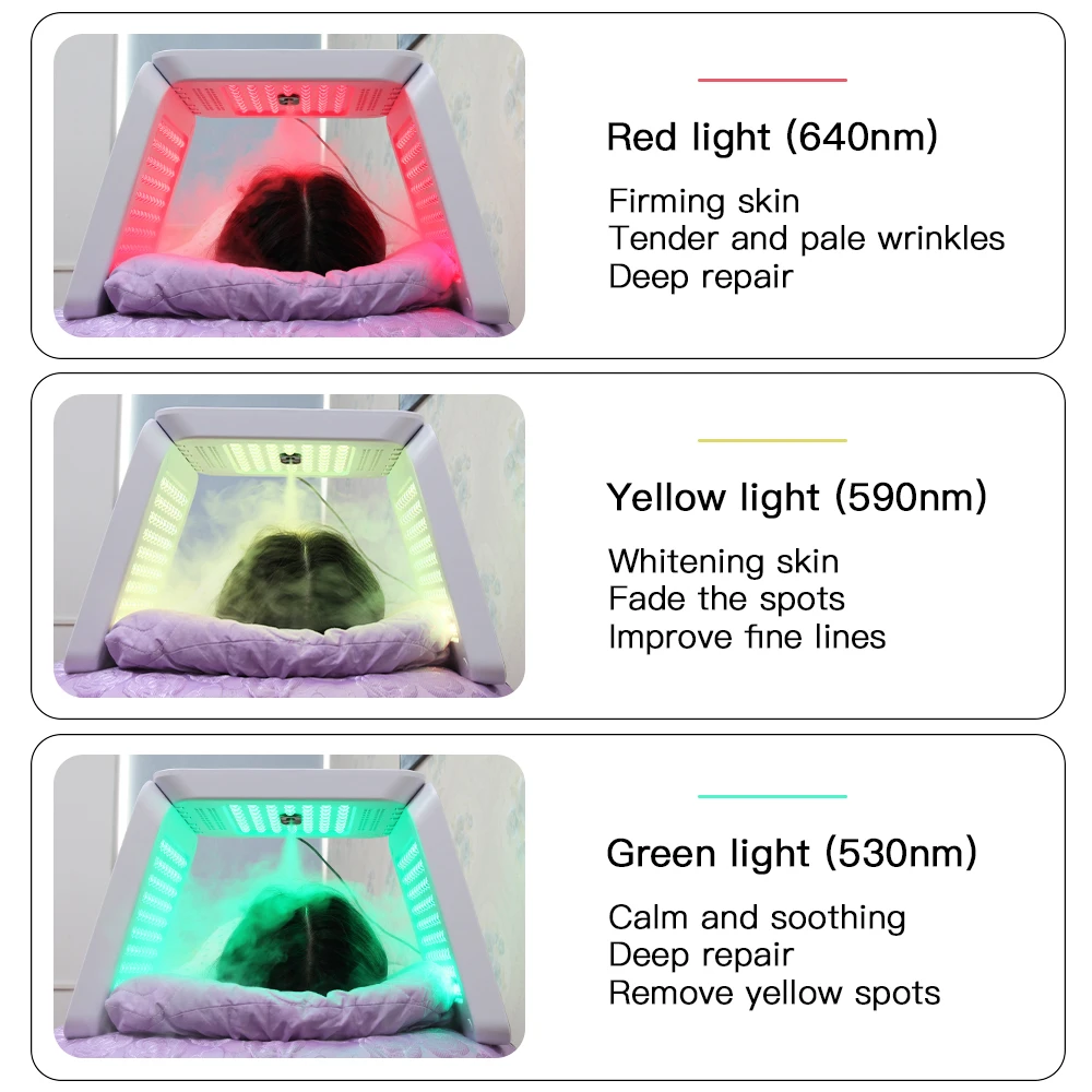7 color beauty spa acne remover anti-wrinkle led light device skin rejuvenation photon pdt led light therapy machine led mask