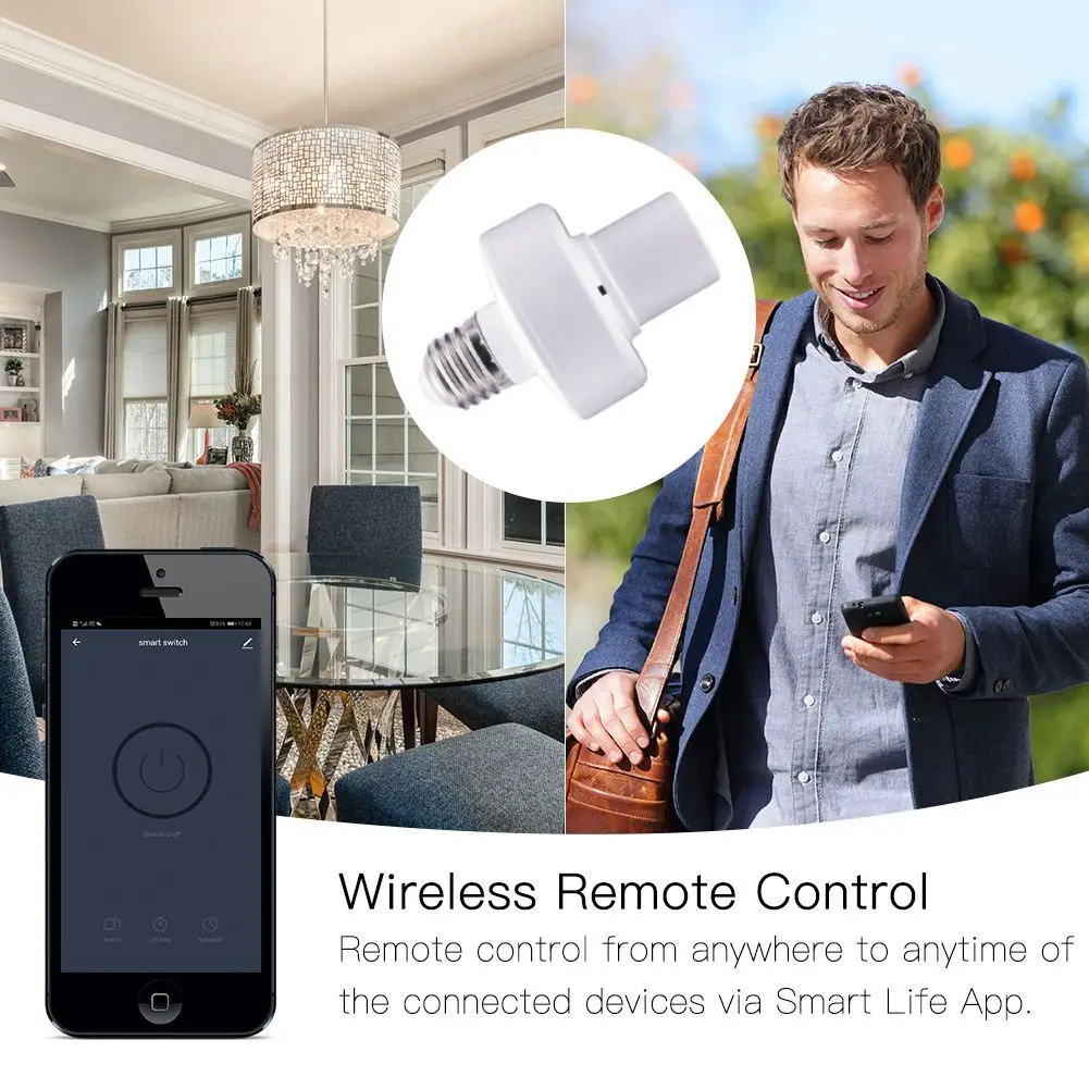 Держатель для лампы с поддержкой Wi-Fi Цоколь