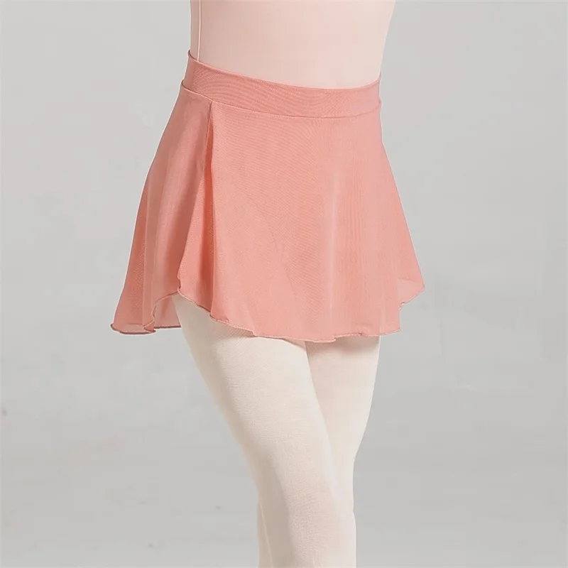 Hot Sale Many Colors High Quality Cheap Kids Girls Child Dance Wear Spandex Mesh Ballet Skirts