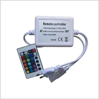 24 Keys High Voltage With Controller High Voltage 5050RGB Light Bar Remote Control High Voltage RGB Remote Control