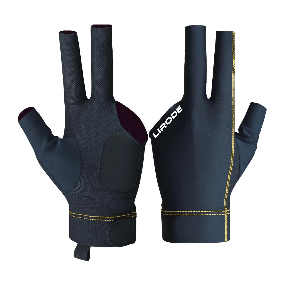 Manufacture Three Fingers billiards comfortable snooker gloves fashion design billiard gloves