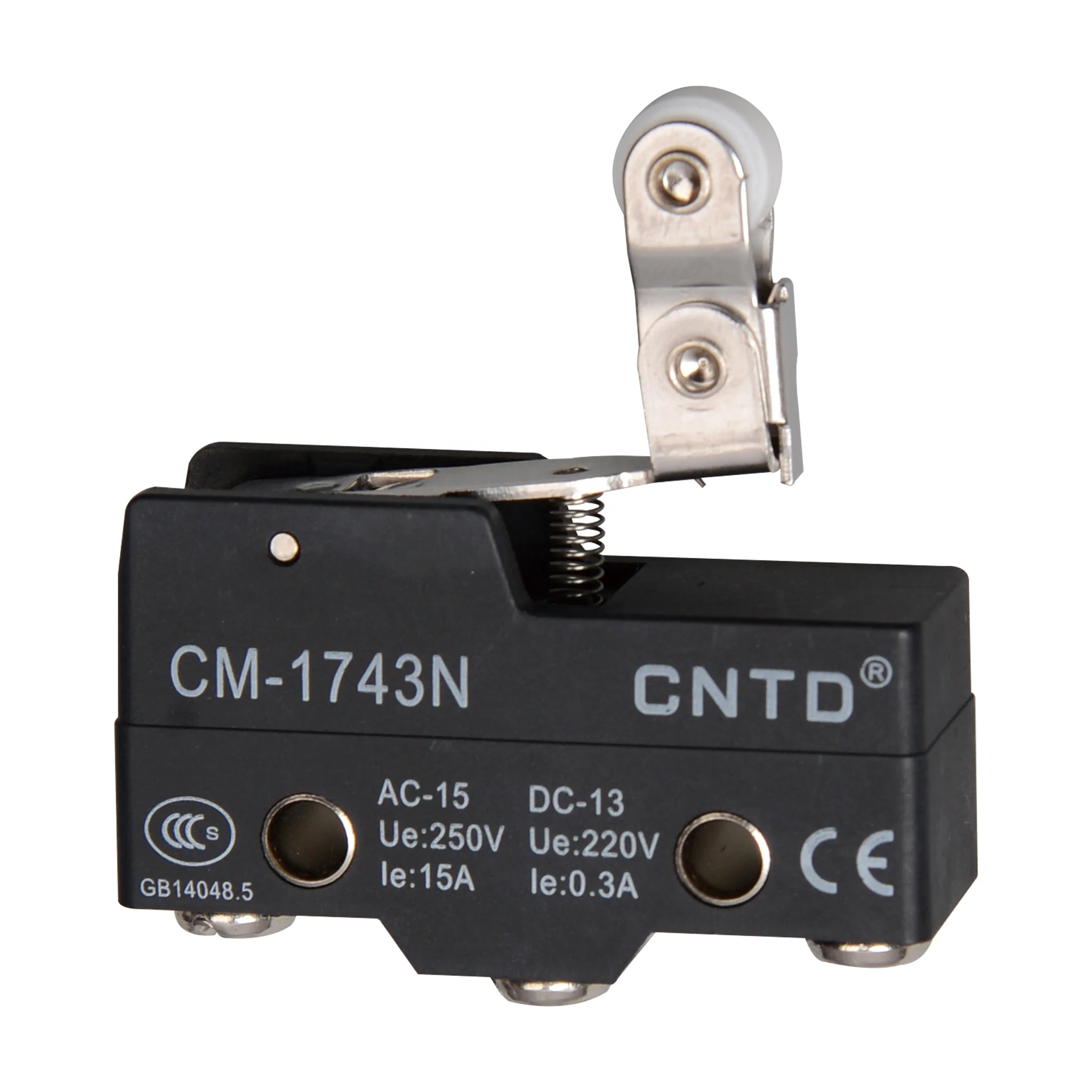 CNTD Engineering Plasics Shell High Accuracy Various Actuators 15A 250V Horizontal Limit Switch CM-1703NM