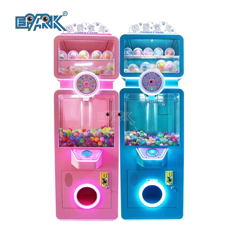 Coin Operated Automatic Capsule Toys Machine For Kids Double Deck Gumball Vending Machine