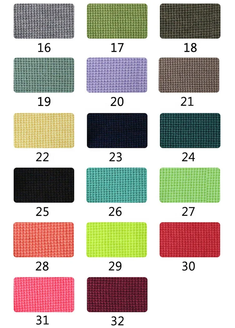 9271# 65%polyester 35%cotton miniature waffle for sweaters coats