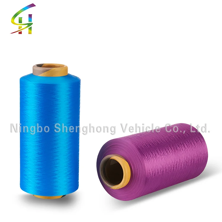  competitive price dope dyed polyester dty yarn 150d/48f Intermingled semi