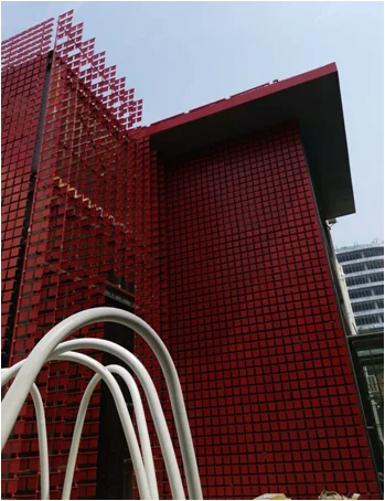 Modern Design Wind-Driven Curtain Wall Facades Material Building Construction Outdoor Application Aluminum Alloy