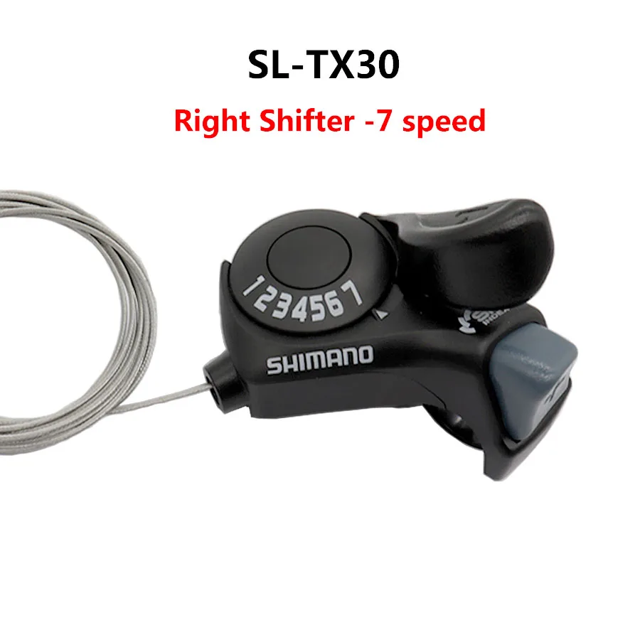 Горных велосипедов Shimano турнир SL TX30 велосипед переключения передач 6/7/18/21 скорость SL-TX50 перемещения рычага для Внутренняя Шестерня кабеля в комплекте оригинальных запасных частей