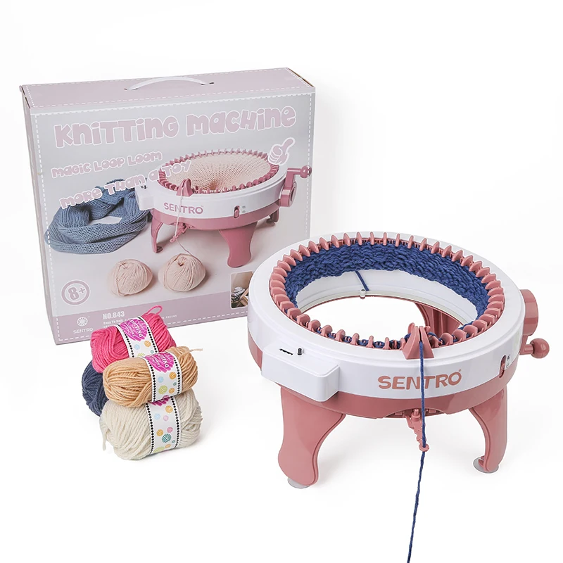 JP 48 Needles Handmade Wool Hat Circular Knitting Machine Hand Weaving Loom Crochet Knitting Loom Machine Kit