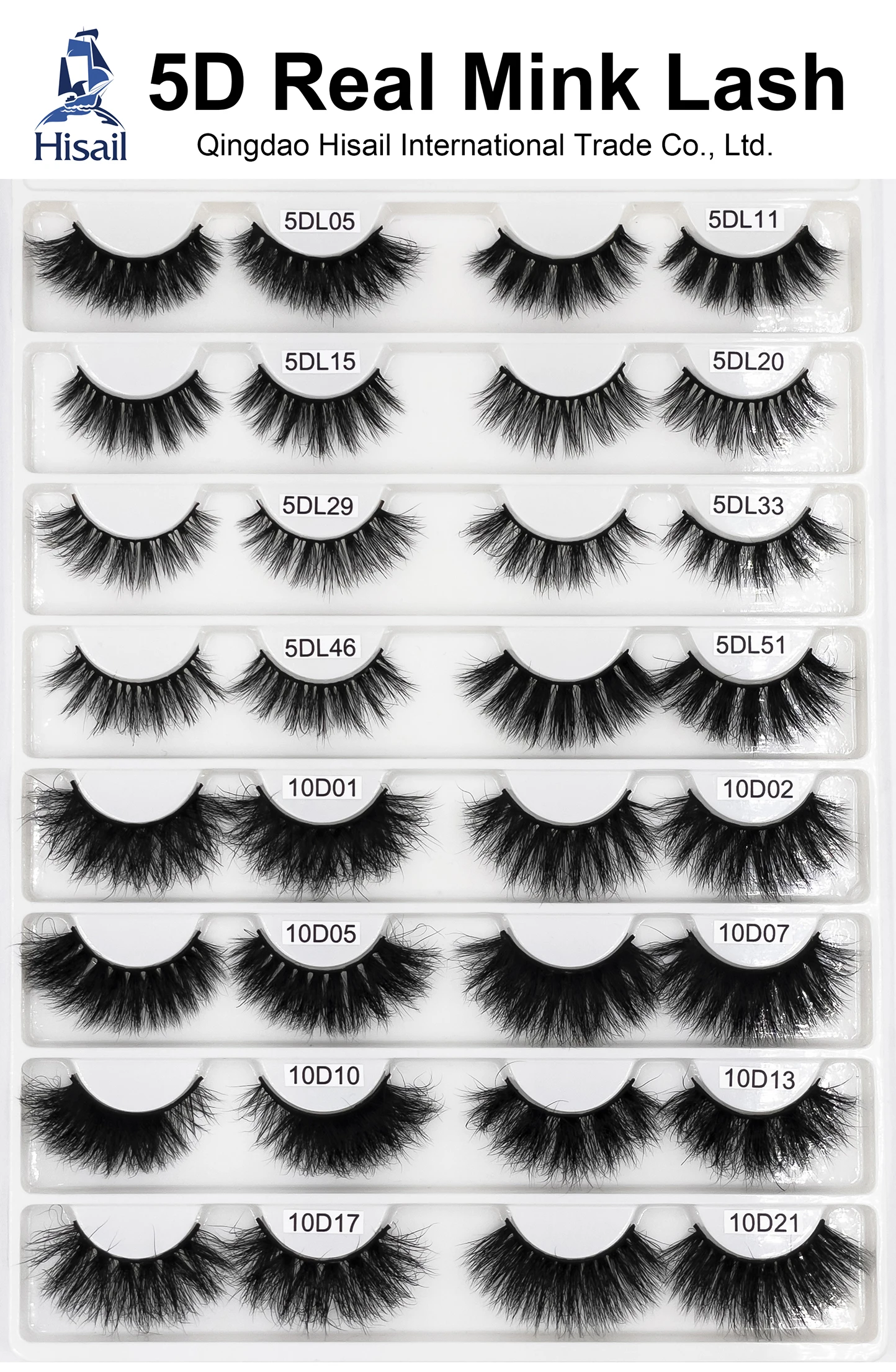 
Hot Selling 5d Siberian Mink Eyelashes Strips Brand Mink Eyelashes Vendor 