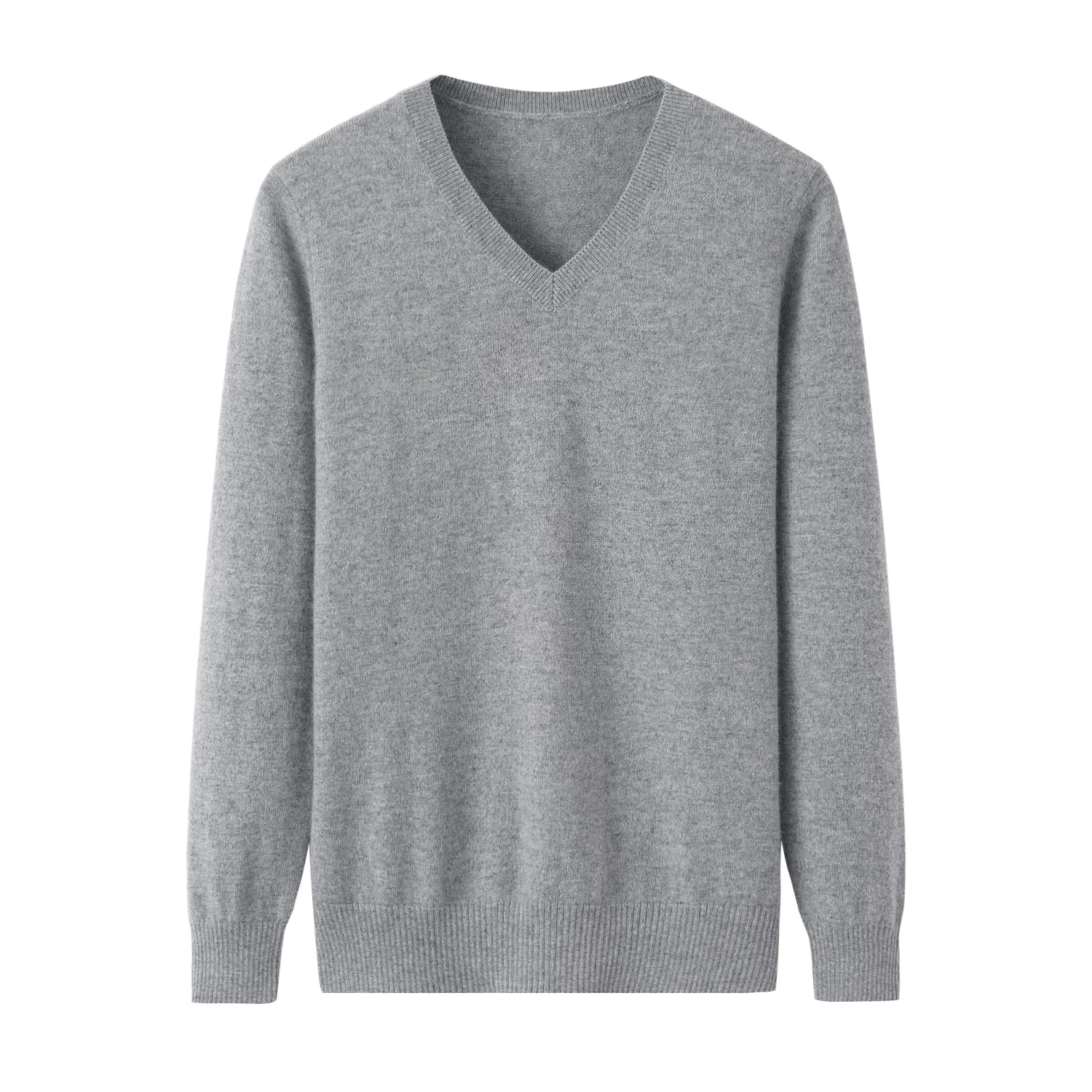 Autumn Winter Women Elegant Warm Knitwear Female V-neck Knitted Pullover 100% Cashmere Sweater Soft Knitted Basic Top