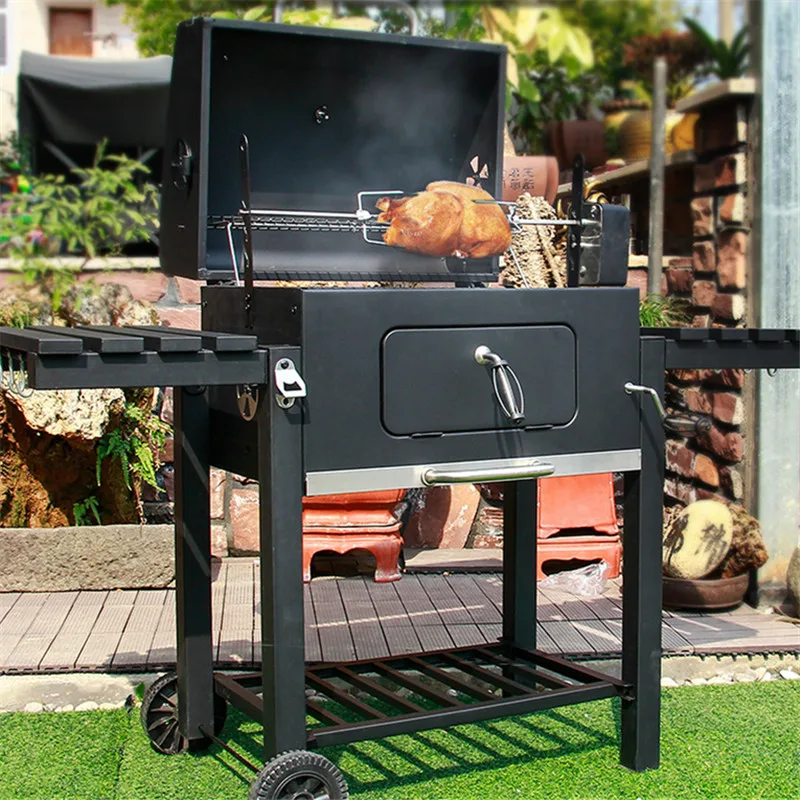 Wholesales Charcoal Grill Outdoor Smoker with Side Table Barbecue Picnic Patio Cooking